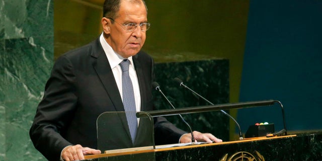Sergey Lavrov has attacked the U.S. at the U.N. General Assembly.