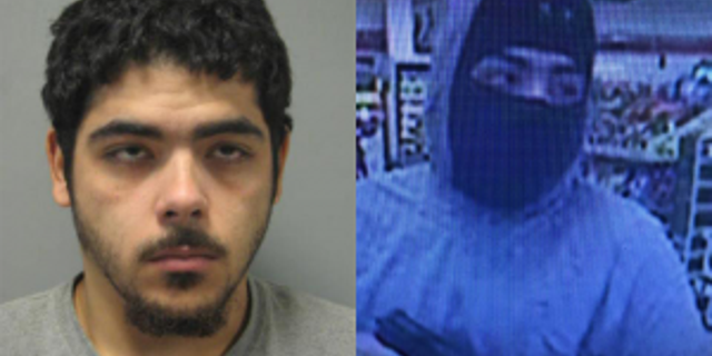Logan Stefon Lawson was arrested after police tracked him down with the help of the bag he was holding during an armed robbery in Maryland.
