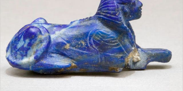 This lapis lazuli sphinx bracelet inlay, which has been in the collection of the Metropolitan Museum of Art for decades, will be returning to Egypt next year.