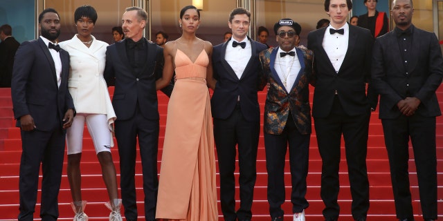 The cast of Lee's 'BlacKkKlansman.'