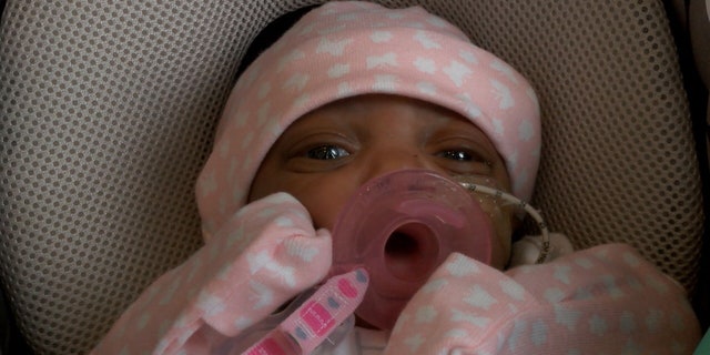 Layah Faith Pegues was born weight just 10 ounces.