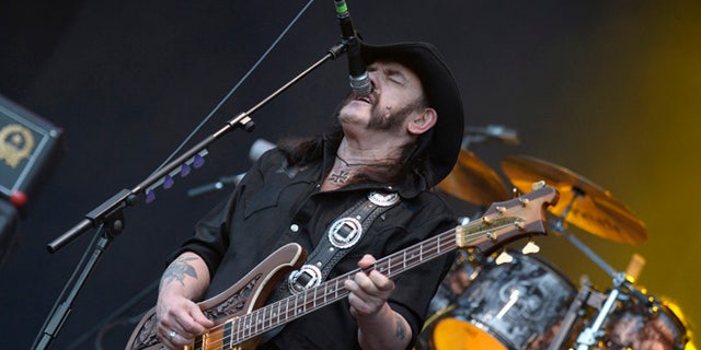 File photo - August 2, 2013: Ian Fraser "Lemmy" Kilmister, lead singer of British rock band Motorhead, performs during the 24th Wacken Open Air Festival in Wacken.