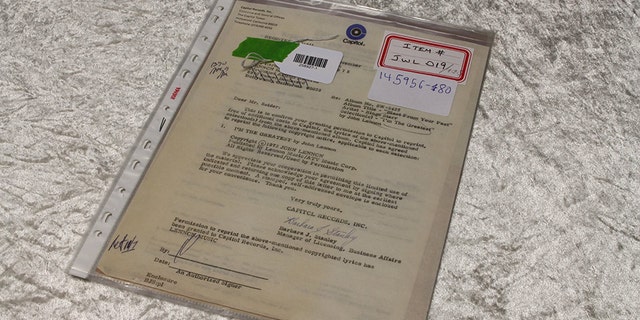 Copyright of John Lennon's song "I'm the Greatest" which was shown to reporters in Berlin by police.