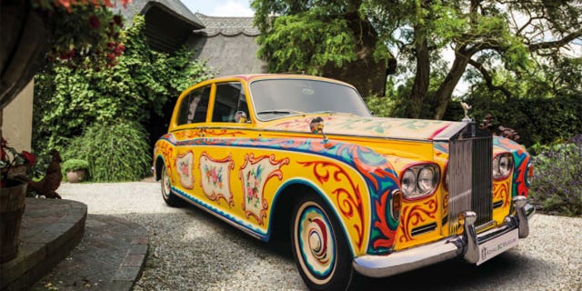 Lennon had the car customized with a little help from his friends.