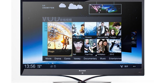Serious couch potatos will be able to control this TV with their voice.