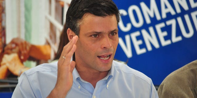 Former Venezuelan presidential contender Leopoldo Lopez