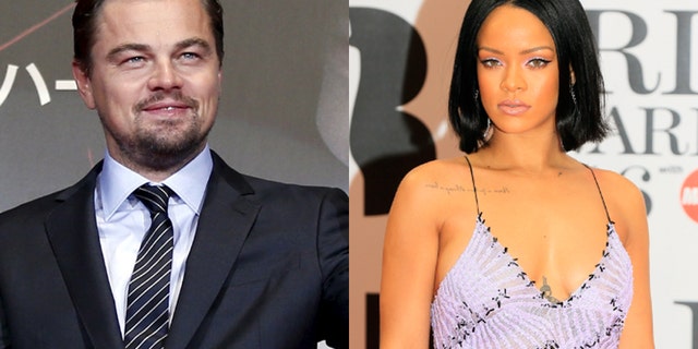 Leonardo DiCaprio, left, and Rihanna were snapped spending some time together. REUTERS