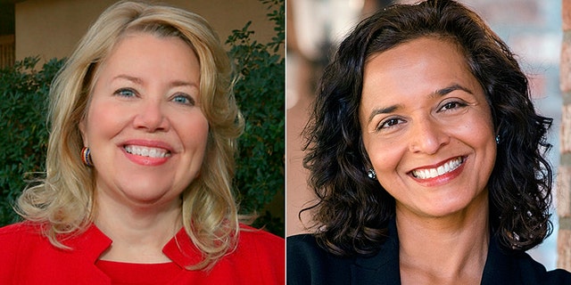 Republican Debbie Lesko (left) beat Democrat Hiral Tipirneni in the battle for Arizona's 8th congressional district in an April special election.