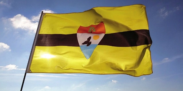 The official flag of Liberland.