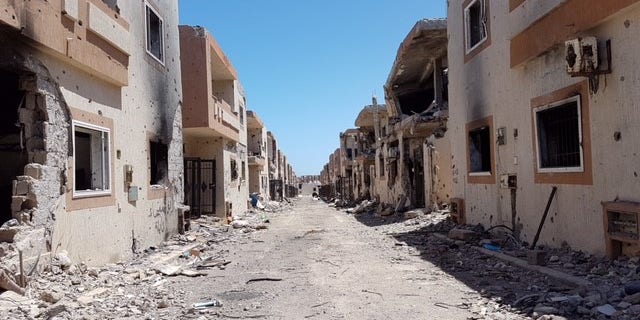 July 2016: Haunting remains of what is left of Sirte, Libya.