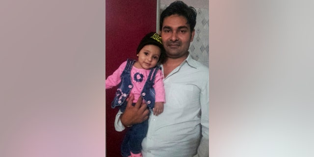 Little Ariba Khan was given antibiotics and steroids to clear an infection before a small light bulb was removed from her lung.