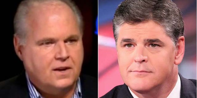 Limbaugh, (l.), and Hannity, (r.), say they don't want Hillary Clinton dead, they just back Trump for president.