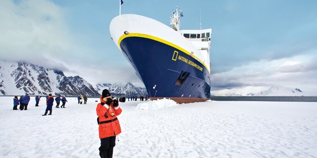 Itâs in the early season (Oct.-Nov.) when the Captain can adroitly âparkâ National Geographic Explorer, allowing guests to disembark directly on the ice.