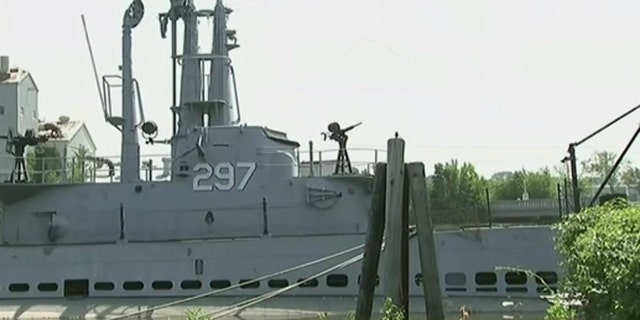 The USS Ling was inundated with 10 feet of water, according to officials.