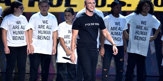 Logic performs "One Day" onstage at the MTV Video Music Awards at Radio City Music Hall on Monday, Aug. 20, 2018, in New York.