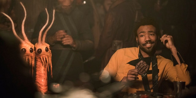 Glover stars as Lando Calrissian in the new "Star Wars" franchise film, "Solo."