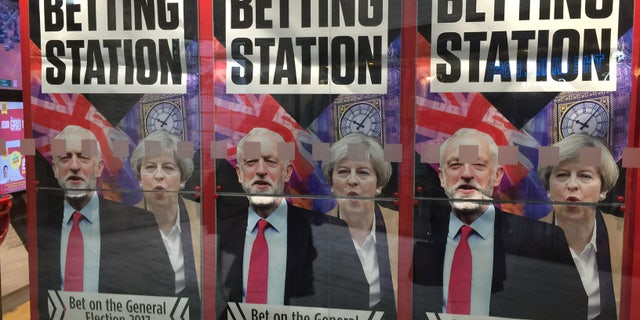 Conservative Prime Minister Theresa May (right) is up against Labour party leader Jeremy Corbyn.
