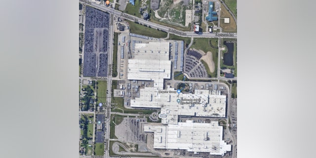 The lot (upper left corner) is across the street from the Fiat Chrysler facility.