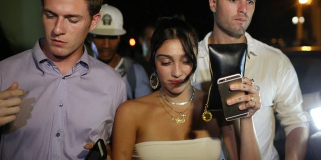 Madonna's daughter Lourdes Leon (seen here in Cuba) was spotted at a stripper-filled Pornhub party during NY Fashion Week.