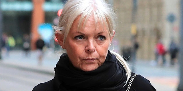 Deborah Lowe arrives at a court in Manchester.