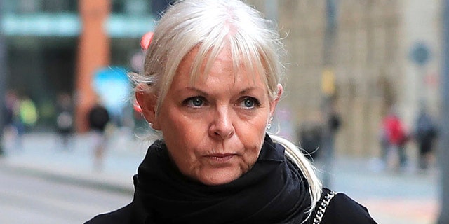 Deborah Lowe arrives at a court in Manchester.