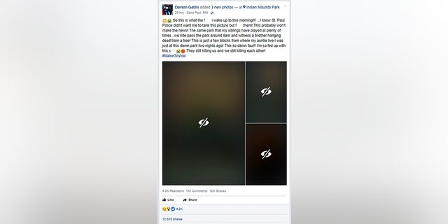 The user posted three photos of the incident on Facebook, garnering thousands of shares, comments and reactions. (Facebook)