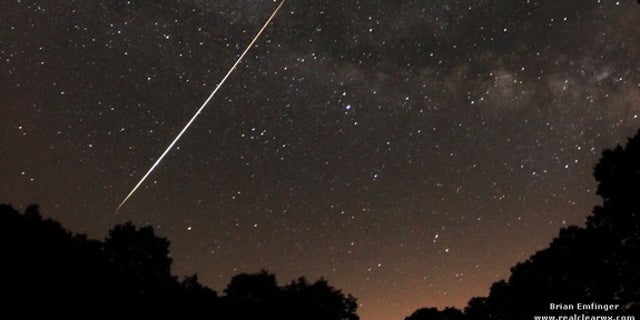 Lyrid meteors are small pieces of rock that have separated from comet Thatcher.