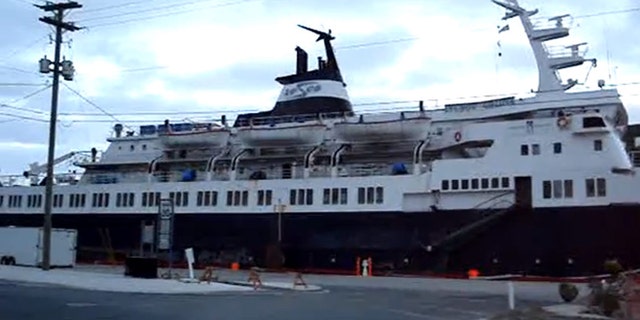 The Lyubov Orlova (shown here) was seized in St. John's, Newfoundland, in 2010 because of a financial dispute between the ship's Russian owners and a charter company.