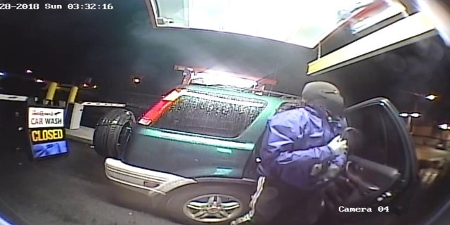 Police are searching for three men they said attempted to use a blow torch to rob a car wash in Lawrence, Mass.