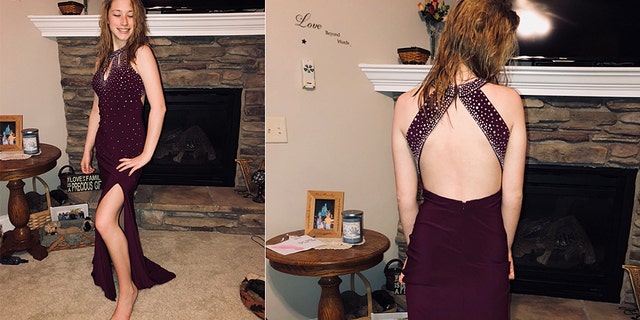 A teen who publicly accused her boyfriend of slut shaming her over her prom dress has finally revealed photos the gown.