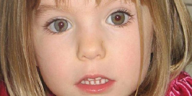 Madeleine McCann is seen here in a 2007 photo that seeks to bring attention to the distinctive dark "smudge" within the iris of her right eye.