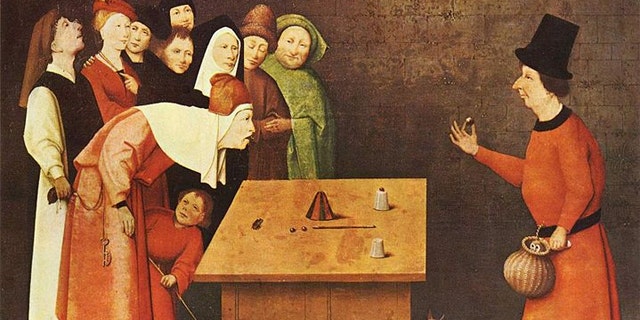 The Conjurer, 1475-1480, by Hieronymus Bosch.