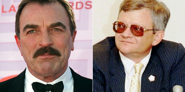 Tom Selleck, left, and Tom Clancy, right, were planning to make a "Magnum, P.I." movie.