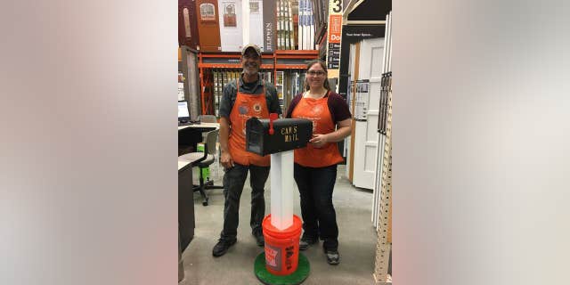 Michigan Home Depot Employees Build Mailbox For Autistic Boy It Two Home Depot Employees Show Off Cameron S Mailbox