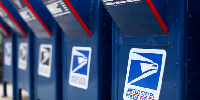 The U.S. Postal Service's blue collection boxes are open to the public. USPS customers drop mail and packages into the boxes for delivery by authorized USPS personnel.