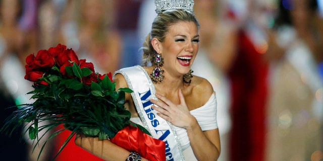 2013 Miss America winner Mallory Hagan featured prominently in the emails.