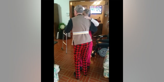 Larry goes from struggling to walk with assistance to leading his physical therapist in dance.