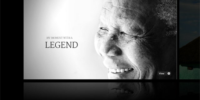 This screenshot shows the homepage of the Mandela digital archive.