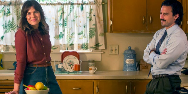 Mandy Moore and Milo Ventimiglia on "This Is Us"