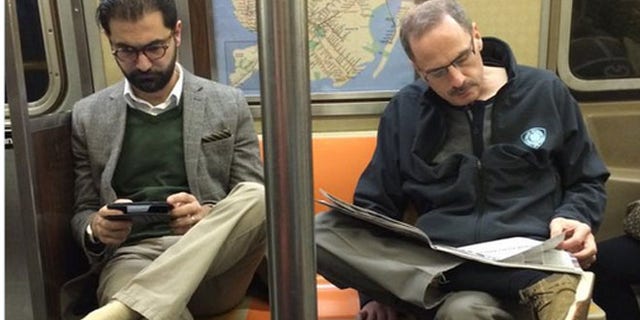 'Manspreading' is when mass transit riders - men or women - selfishly take up too much space.