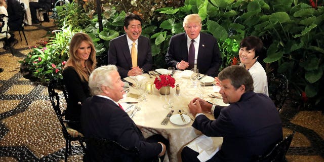 Trump entertained Japanese President Abe and his wife at Mar-a-Lago in Feb. 2017, shortly after a previous state inspection cited one of the kitchens for the intent to serve raw fish that had "not undergone proper parasite destruction."