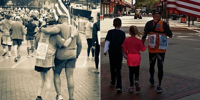 Navy veteran Sid Busch runs marathons to honor fallen service members.