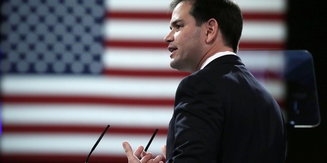U.S. Sen. Marco Rubio (R-FL) addresses the 40th annual Conservative Political Action Conference (CPAC) March 14, 2013 in National Harbor, Maryland.