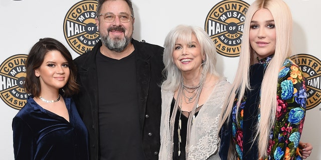Musicians Maren Morris, Vince Gill, Emmylou Harris and Kesha attend the Country Music Hall of Fame and Museum's 'All for the Hall' Benefit on February 13, 2018 in New York City.