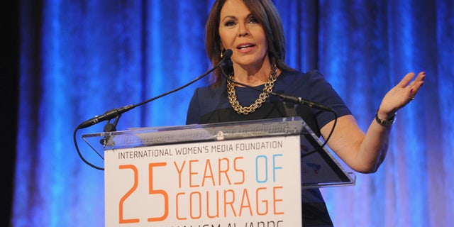NEW YORK, NY - OCTOBER 22: Journalist Maria Elena Salinas speaks onstage at the International Women's Media Foundation Awards Luncheon at Cipriani 42nd Street on October 22, 2014 in New York City. (Photo by Bryan Bedder/Getty Images for IWMF)
