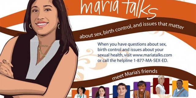 The website, MariaTalks.com, features a fictitious 18-year-old girl named Maria who informs readers that she was "overwhelmed" by different birth control options when she and her boyfriend began having sex. (MariaTalks.com)