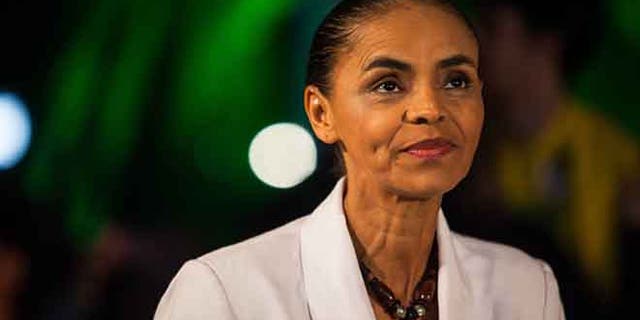 Marina Silva during a press conference at the Brazilian Socialist Party on October 5, 2014 in Sao Paulo, Brazil.