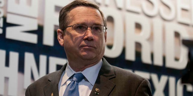 Sen. Mark Kirk on February 9, 2016 in Washington, DC.