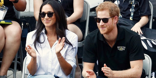Meghan Markle and Prince Harry spotted at the Invictus Games for the first time together.
