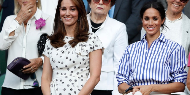 Markle donned a similar straw hat to the Wimbledon in 2016, but then, she was able to wear the accessory on her head.